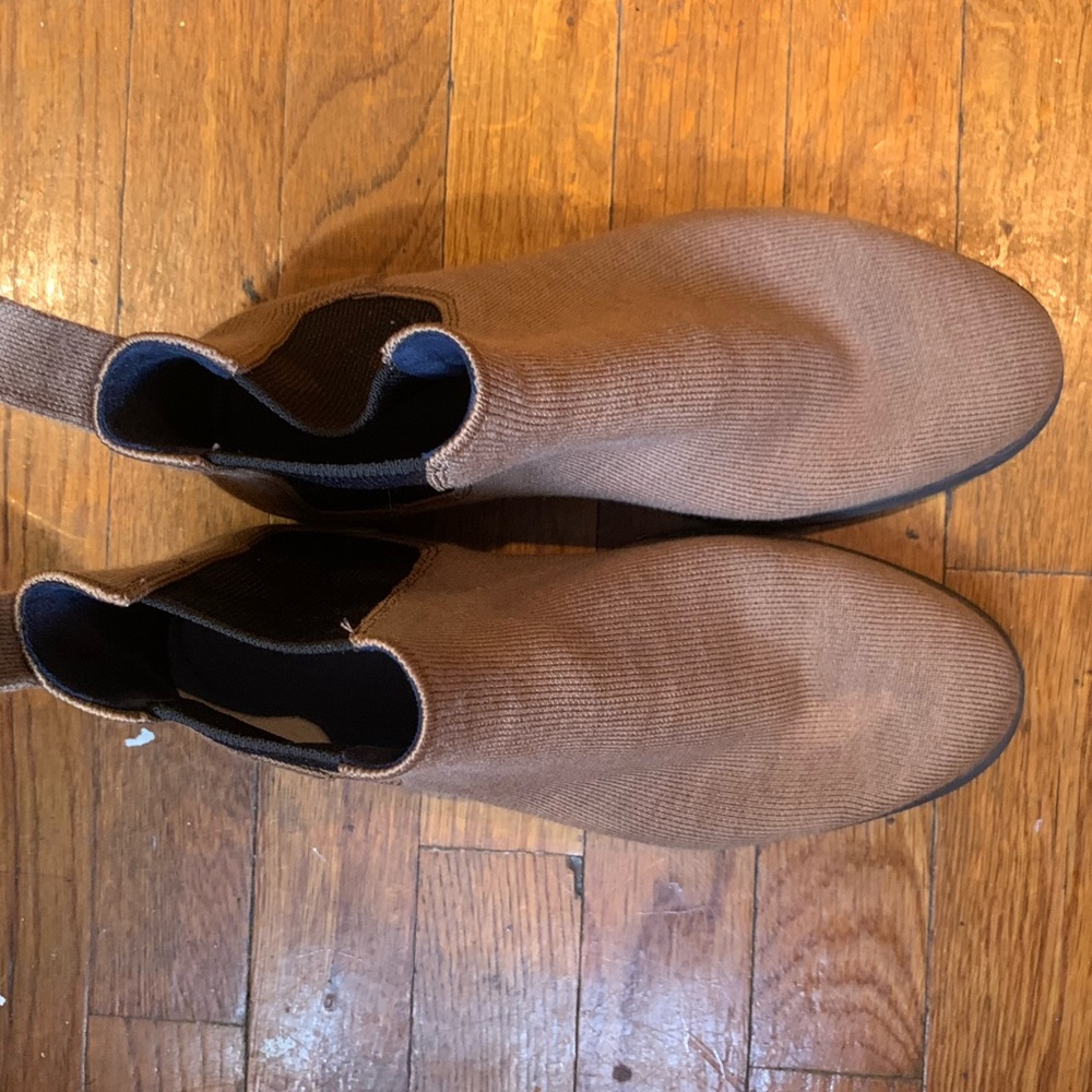 Rothy's Carmel Brown Merino Wool Ankle Boots Women's 8.5 - Unisex Boot. - Picture 4 of 4